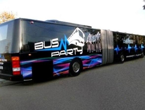 Transfert dans notre Party Bus